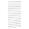 vidaXL Zebra Blind White 120x230 cm Fabric Width 115.9 cm Polyester