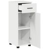 vidaXL Bathroom Furniture Set with Drawer 3 pcs High Gloss White