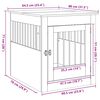 vidaXL Dog Crate Furniture Black Oak 64.5x80x71 cm Engineered Wood