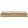 vidaXL Ottoman Bed Frame Artisian Oak 203 x 180 x 25 cm Chipboard