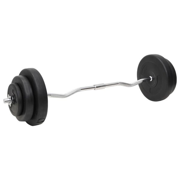 vidaXL Barbell and Dumbbell with Plates 60 kg