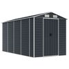 vidaXL Garden Shed | Anthracite | Galvanised steel | Large | Garden Shed