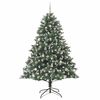 vidaXL Artificial Christmas Tree with 300 LEDs with Stand Green 240 cm