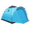 vidaXL Pop Up Camping Tent 3 Person Blue