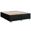 vidaXL Box Spring Bed with Mattress Black 180x200 cm Fabric