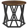 vidaXL Nesting Side Table 3 pcs Smoked Oak Engineered Wood and Steel