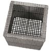 vidaXL Garden Raised Beds 3 pcs Poly Rattan Grey