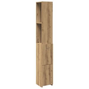 vidaXL Bathroom Cabinet Artisan Oak 25x25x170 cm Engineered Wood