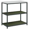 vidaXL Kitchen Storage Set 2 pcs Olive Green Cold-rolled Steel