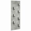 vidaXL Wall-Mounted Coat Rack Wall-Mounted Concrete Grey