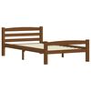 vidaXL Bed Frame without Mattress Honey Brown Solid Wood 100x200 cm (322076+321987)