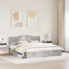 vidaXL Storage Bed Concrete Grey 200 x 200 cm Engineered Wood
