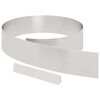 vidaXL Lawn Edging 4 pcs 450 x 15 cm Stainless Steel Silver