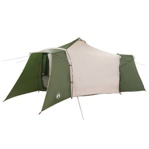 vidaXL Tipi Tent with Roof Green 492 x 492 x 275 cm Taffeta