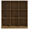 vidaXL Book Cabinet/Room Divider Honey Brown 104x33.5x110 cm Pinewood