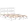 vidaXL Bed Frame without Mattress White 140x200 cm Solid Wood Pine