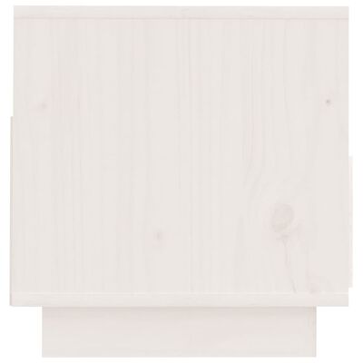 vidaXL TV Cabinet White 60x35x37 cm Solid Wood Pine