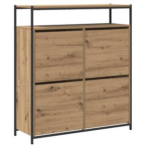 vidaXL Shoe Cabinet 100 x 34 x 112 cm Engineered Wood Artisan Oak