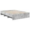 vidaXL Bed Frame Concrete Grey 150 x 200 cm Engineered Wood