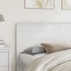 vidaXL Headboard with Headboard Gloss White 200 cm Engineered wood