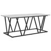 vidaXL Coffee Table Grey 100 x 50 x 40 cm Engineered Wood and Metal