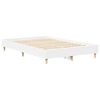 vidaXL Bed Frame No Mattress White 140x190 cm Engineered Wood