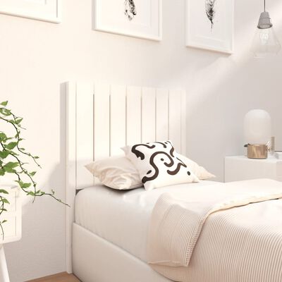 vidaXL Bed Headboard White 80.5x4x100 cm Solid Wood Pine