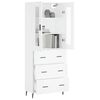 vidaXL Highboard White 69.5x34x180 cm Engineered Wood