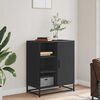 vidaXL Sideboard Black 62x35x76 cm Engineered Wood