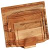 vidaXL 3 Piece Chopping Board Set with Stand Solid Wood Acacia