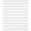 vidaXL Zebra Blind White 125x150 cm Fabric Width 120.9 cm Polyester