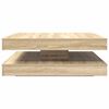 vidaXL Coffee Table 360-Degree Rotatable Sonoma Oak 90x90x34.5 cm