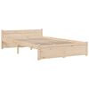 vidaXL Bed Frame without Mattress Solid Wood 120x190 cm Small Double Small Double
