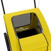 vidaXL Pet Bike Trailer Yellow Oxford Fabric and Iron