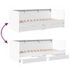 vidaXL Daybed with Drawers without Mattress White 100x200 cm