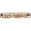 vidaXL Outdoor Sofa Set 9 pcs Natural Solid Acacia Wood