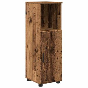 vidaXL Bathroom Cabinet with Storage Old Wood 30 x 35 x 95 cm