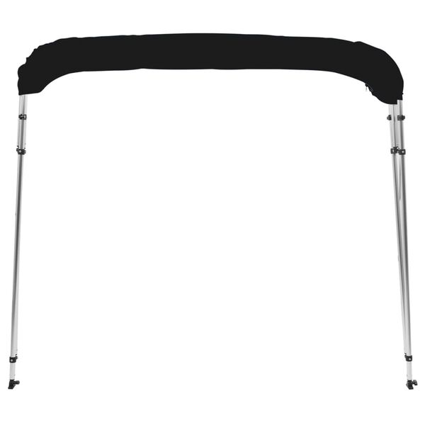 vidaXL 4-bow Bimini Top Black 243x180x137 cm