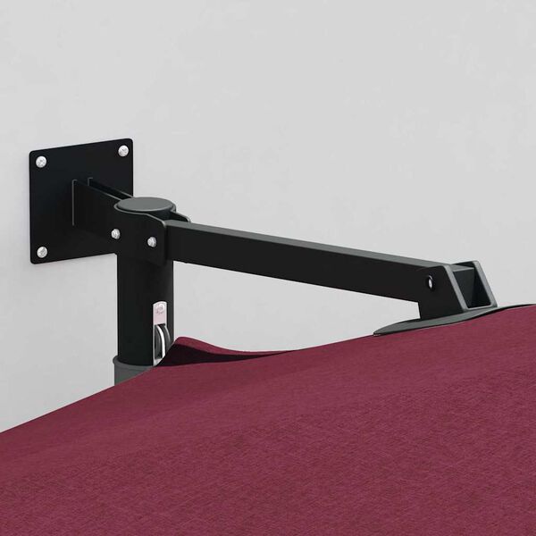 vidaXL Garden Parasol Red and Black 248 x 248 x 148 cm