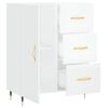 vidaXL Sideboard High Gloss White 69.5x34x90 cm Engineered Wood
