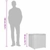 vidaXL Cushion Box with Storage Light grey 50 x 50 x 50 cm Poly Rattan