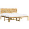 vidaXL Double Bed Frame with Headboard ROSTOCK White 180 x 200 cm