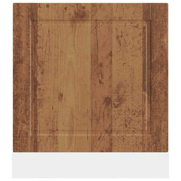 vidaXL Dishwasher Panel Porto Old Wood 60x1.5x67 cm Engineered Wood