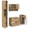 vidaXL Bathroom Furniture Set 4 pcs Artisan Oak