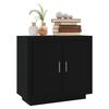 vidaXL Sideboard Black 80x40x75 cm Engineered Wood