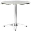vidaXL Garden Table Silver 80x70 cm Aluminium