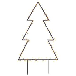 vidaXL Christmas Light Decoration with Spikes Tree 80 LEDs 60 cm