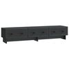 vidaXL TV Cabinet with Drawer Black 147 x 34.5 x 30 cm Engineered Wood