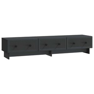 vidaXL TV Cabinet with Drawer Black 147 x 34.5 x 30 cm Engineered Wood