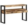 vidaXL Console Table Brown 120 x 33 x 75 cm Solid Mango Wood